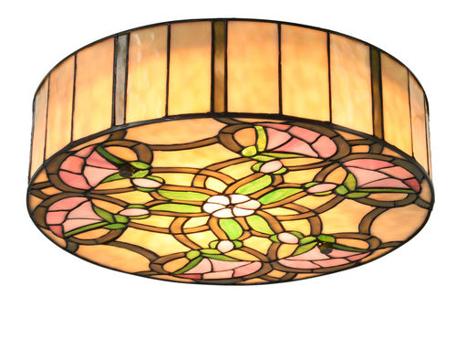 Tiffany Style Round Ceiling Light