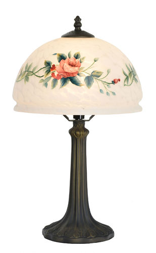 Hand Painted Rose Table Lamp